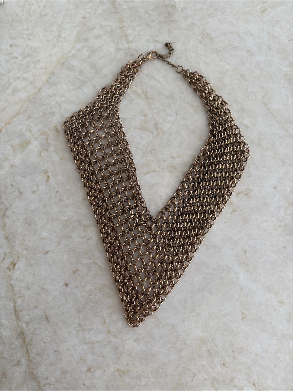 Rose Gold Multi-Chain Statement Necklace - Women's Jewelry